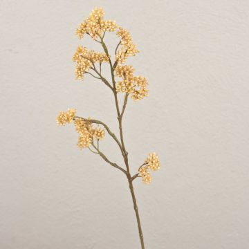 Ramo finto di callicarpa bodinieri BEYNAC, bacche, crema-giallo, 45cm