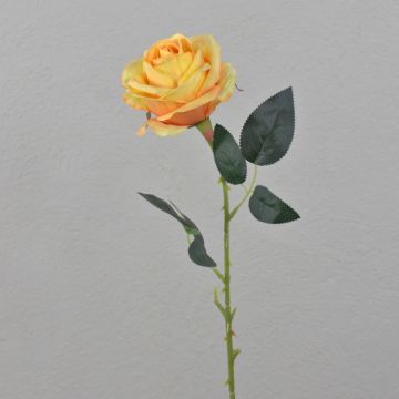 Rosa artificiale ELEAZAR, arancione, 65cm, Ø9cm