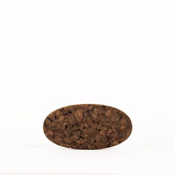 Sottopentola in sughero ovale MANARA, scuro, 20x10x1,8cm