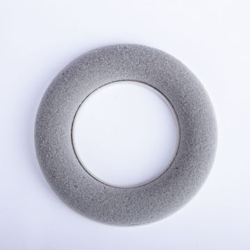®mosy Anello di schiuma AMEB per fiori artificiali, con base in plastica, grigio, Ø15cm ®mosy Anello di schiuma AMEB per fiori artificiali, con base in plastica, grigio, Ø15cm