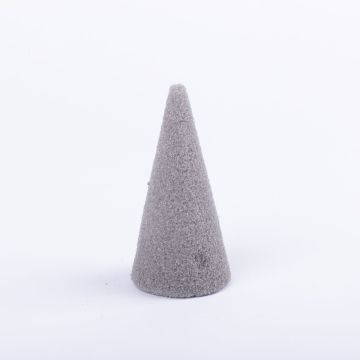®mosy Cono di schiuma ZOILA per fiori artificiali, grigio, 10cm, Ø5cm