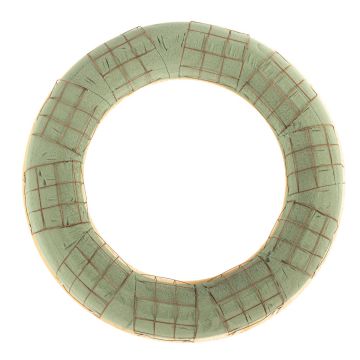 ®mosy Spugna ecologica CRAILO con rete metallica, base in legno naturale, verde, 5 cm, Ø 40 cm