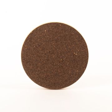 Sottobicchiere rotondo in sughero pressato MANARA, naturale scuro, 2 cm, Ø 19,5 cm