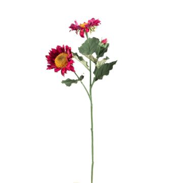 Ramo di plastica girasole HAITALA, Eco Collection, rosa scuro, 65 cm, Ø 9-10 cm