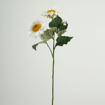 Ramo di plastica girasole HAITALA, Eco Collection, bianco-lilla, 65 cm, Ø 9-10 cm