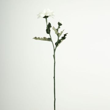 Ramo decorativo di zinnie GUNDISINE, Eco Collection, bianco-lilla, 65 cm, Ø 9 cm