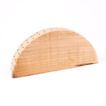 Supporto in legno MIKKEL per fiori secchi, 40 fori, naturale, 25x4x11 cm