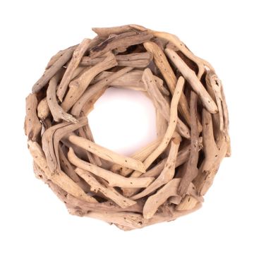 Decorazione naturale ghirlanda di legno galleggiante LAURIN, naturale, 50 cm Decorazione naturale ghirlanda di legno galleggiante LAURIN, naturale, 50 cm
