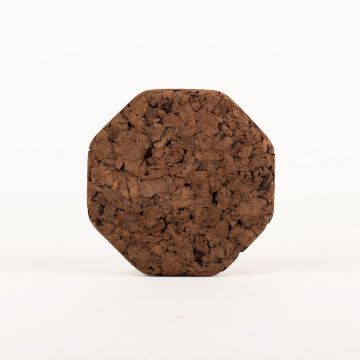 Sottopentola in sughero ottagonale MANARA, scuro, 1,8cm, Ø21cm