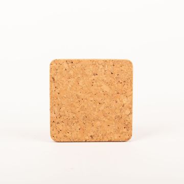 Sottopentola in sughero quadrata MANARA, naturale, 15x15x1,5cm