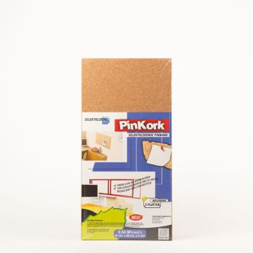 Bacheca di sughero BASMA, autoadesivo, 3 pannelli, naturale, 60x30x0,5cm