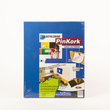 Bacheca di sughero BASMA, autoadesivo, 2 pannelli, blu, 50x40x0,4cm