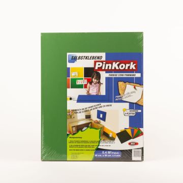 Bacheca di sughero BASMA, autoadesivo, 2 pannelli, verde, 50x40x0,4cm