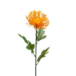 Ramo artificiale di nocciolo ALFOZ con fiori, arancione, 70cm