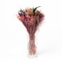 Bouquet di fiori secchi HARRIET con polsino, rosa, 40cm, Ø20cm