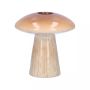 Vaso da fiori RAIMUNDE in ceramica, a forma di fungo, marrone-beige, 9,5cm, Ø9cm