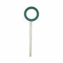 OASIS Schiuma umida ad anello ALECA su bastoncino in legno Bioline, verde, 4,5 cm, Ø30 cm