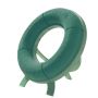 Schiuma umida OASIS Corona BRONNY, base in schiuma rigida EcoBase, supporto in legno, verde, 8 cm, Ø 42 cm