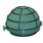 Schiuma umida OASIS SERAPIO per auto Corso, decorazioni per matrimoni, base in plastica, griglia, con ventosa, verde, 6,5 cm, Ø11,5 cm