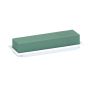OASIS Schiuma per fiori freschi rettangolare AILYN per composizioni floreali, in contenitore in composto di carta, verde-bianco, 25x9x5 cm
