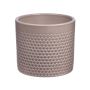 Fioriera in ceramica CINZIA, motivo a puntini, grigio chiaro, 12,3 cm, Ø13,5 cm