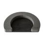 OASIS Black Ideal Massa per fiori freschi Corona aperta MAVIS, base in legno Bioline, nero, 5 cm, Ø 40 cm