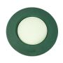 OASIS Schiuma per fiori freschi Anello con piedistallo DEVANY, floristica funebre, base in legno Bioline, verde, 4,5 cm, Ø37 cm