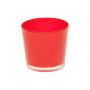Portacandela XXL ALENA, vetro, rosso, 9cm, Ø10cm