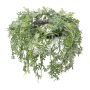 Ghirlanda artificiale per soffitto Cipresso SOVLI, ghiacciato, bianco-verde, Ø 55 cm