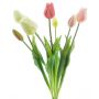 Mazzo di tulipani artificiali misti LONA, crema-rosa-rosa, 45 cm, Ø 20 cm