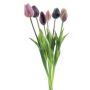 Mazzo di tulipani artificiali misti LONA, malva-viola, 45 cm, Ø 20 cm