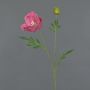 Fiore di papavero decorativo EDESSA, rosa scuro, 80 cm