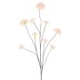 Ramo decorativo palla di neve GRIGO, rosa delicato, 125 cm