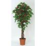 Bougainvillea artificiale INGTRAUD, tronchi reali, fiori, rosa, 200 cm - Made in Italy