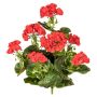 Fiore decorativo geranio DOLKREN, bastoncino, crossdoor, rosso, 40 cm