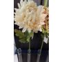 Crisantemo artificiale FYRFOR, crema-albicocca, 70 cm