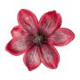 Fiore artificiale magnolia NURFFY, rosso bordeaux, Ø 16 cm