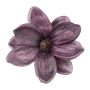 Fiore artificiale magnolia NURFFY, melanzana, Ø 16 cm