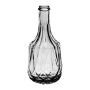 Bottiglia decorativa di vetro SEGUNDO, motivo struttura, trasparente, 17cm, Ø8cm