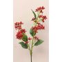 Ramo di viburno artificiale LABIBA con boccioli, rosso, 60 cm