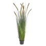 Erba coda di volpe finta ANAELLA con pannocchie, verde, 150cm
