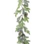 Ghirlanda artificiale di abete nobile LIMTA, pigne, glitter, congelata, 175 cm