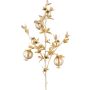 Ramo artificiale melograno DRILKE con glitter, frutti, oro, 95 cm