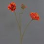 Ramo di papavero artificiale PEJA, arancione, 90 cm, Ø 11-13 cm