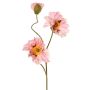 Ramo di papavero artificiale PEJA, rosa, 90 cm, Ø 11-13 cm