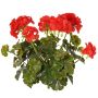 Geranio artificiale MALINA su bastoncino, crossdoor, rosso, 40 cm