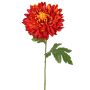 Crisantemo artificiale DELPHINA, arancione scuro, 65 cm, Ø 14 cm