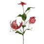Ramo di gloriosa in velluto DINFAS, malva-oro, 80 cm