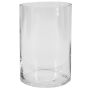 Vaso cilindrico in vetro SANSA OCEAN, riciclato, trasparente, 15 cm, Ø 10 cm