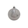 Pallina per l'albero di Natale TEODORA, 6 pezzi, argento brillante, Ø7cm
